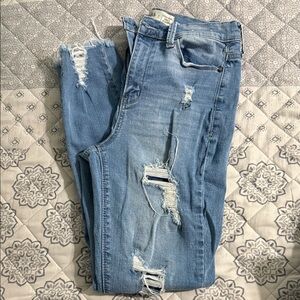 Mudd Light Blue Distressed Boyfriend Jeans